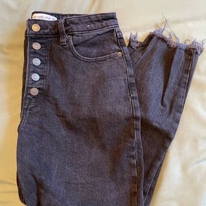 Abercrombie and Fitch distressed curve love high rise skinny jeans
